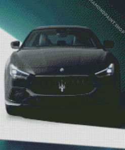 Black Maserati Car Diamond Paintings