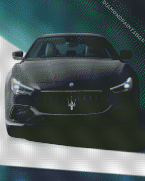 Black Maserati Car Diamond Paintings