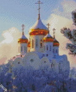 White Church Diamond Paintings