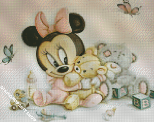 Baby Minnie Mouse Diamond Paintings