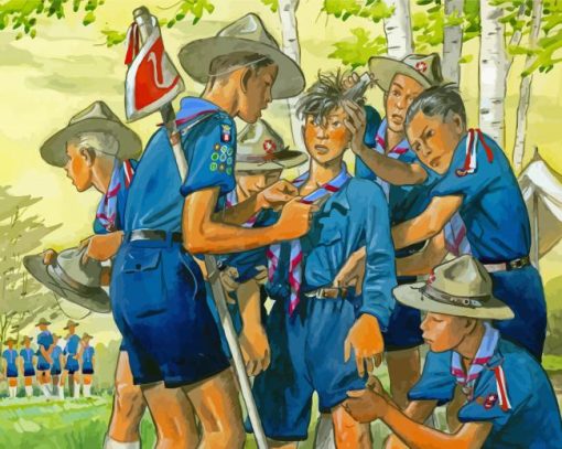 Boy Scouts Art Diamond Paintings