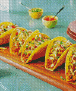 Chicken Tacos Diamond Paintings