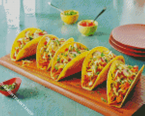 Chicken Tacos Diamond Paintings