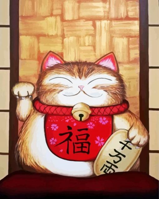 Chinese Lucky Cat Diamond Paintings