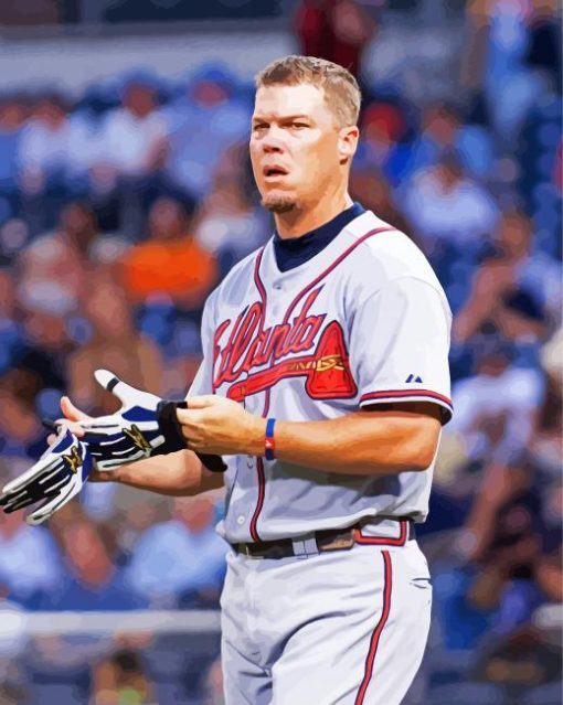 Chipper Jones Player Diamond Paintings