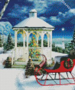 Christmas Gazebo Diamond Paintings