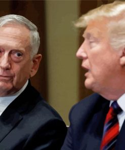 James Mattis And Trump Diamond Paintings