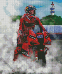 Motorcycle Driver Race Diamond Paintings