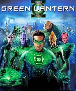 Green Lantern Poster Diamond Paintings