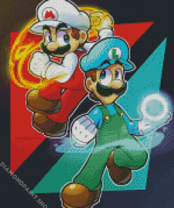 Mario And Lugi Diamond Paintings