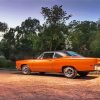 Orange Plymouth Roadrunner Diamond Paintings