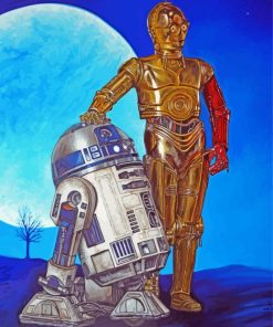 R2d2 And C3po Diamond Paintings