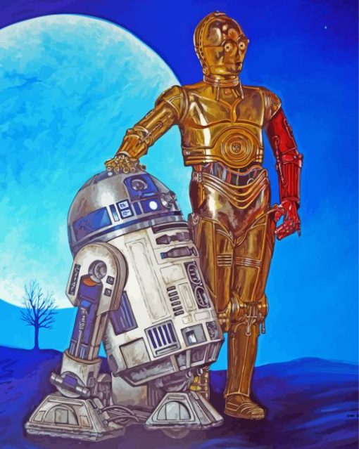 R2d2 And C3po Diamond Paintings