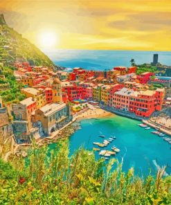 Vernazza Sunset Diamond Paintings