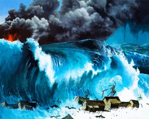 Tsunami Disaster Diamond Paintings