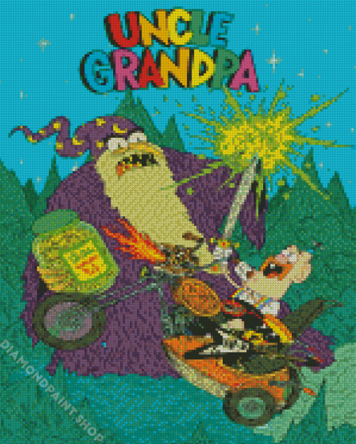 Uncle Grandpa Poster Diamond Paintings