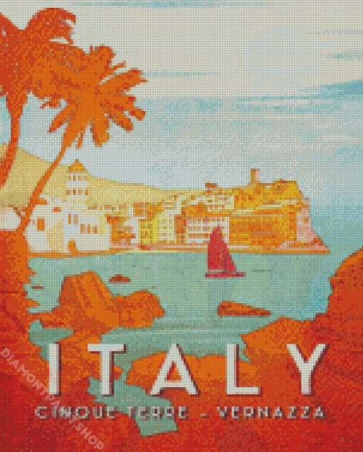 Vernazza Italy Poster Diamond Paintings