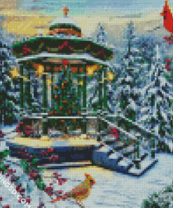 Christmas Gazebo Art Diamond Paintings