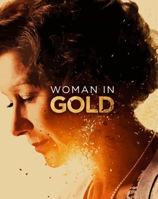 Woman In Gold Poster Diamond Paintings