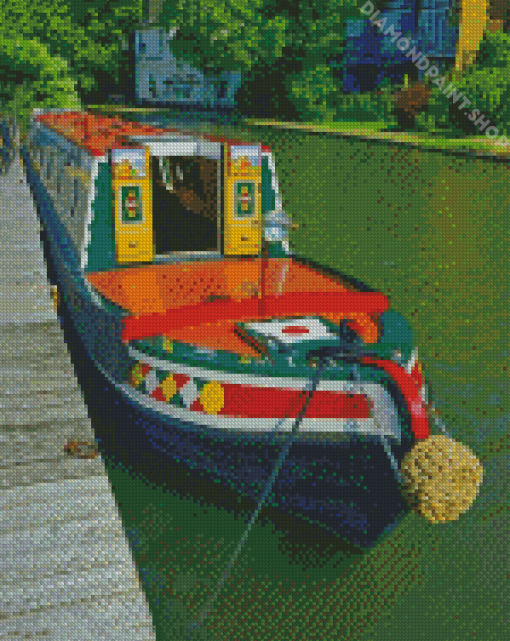 Canal Boat Diamond Paintings