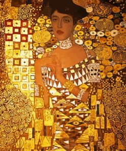 Lady In Gold Diamond Paintings