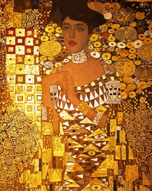 Lady In Gold Diamond Paintings