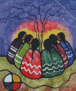 Native Women Art Diamond Paintings