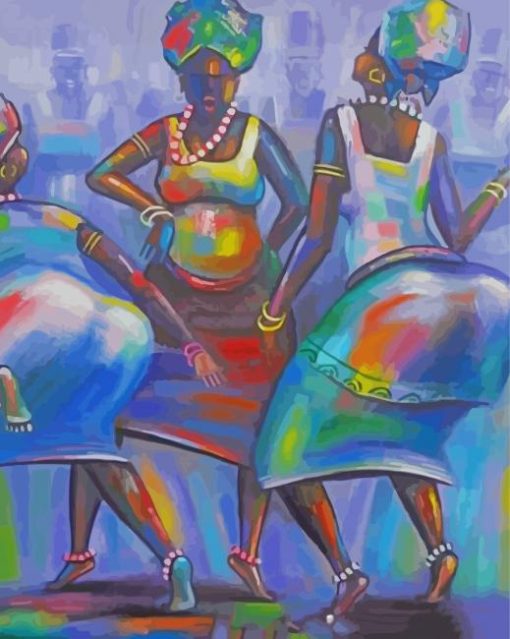 African Dancers Diamond Paintings