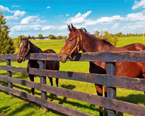 Farm Horses Diamond Paintings