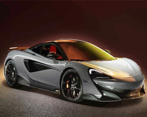 Grey Mclaren Car Diamond Paintings