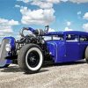 Blue Hot Rod Diamond Paintings