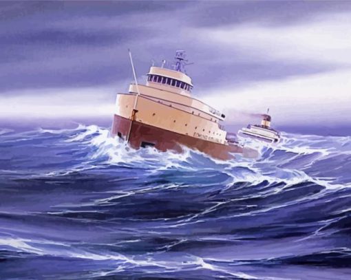 Edmund Fitzgerald Ship Diamond Paintings