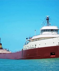 Edmund Fitzgerald In Sea Diamond Paintings