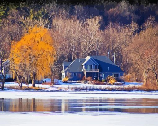 Frozen River Diamond Paintings