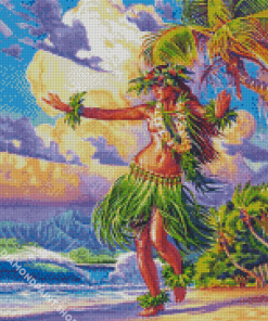 Hula Lady Diamond Paintings