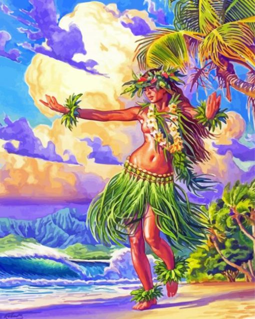 Hula Lady Diamond Paintings