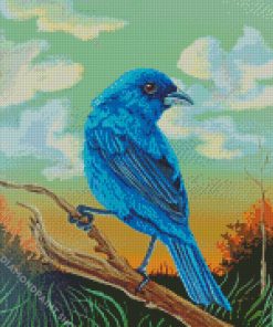 Indigo Bunting Bird Diamond Paintings