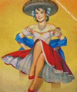 Mexican Lady Diamond Paintings