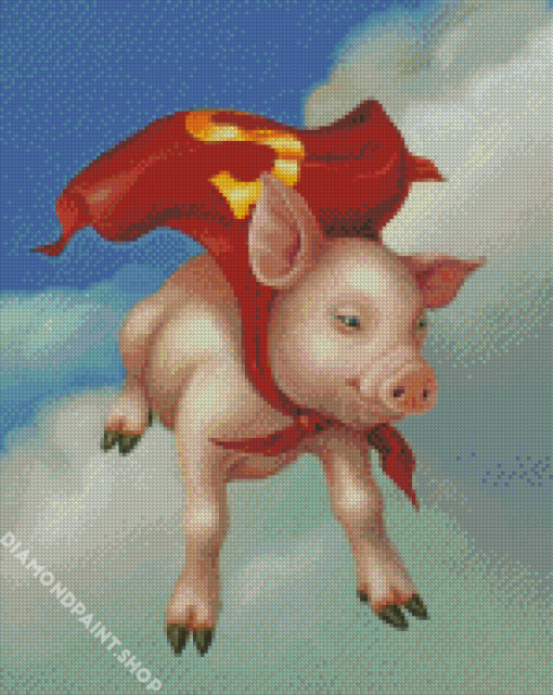 Flying Pig Art Diamond Paintings