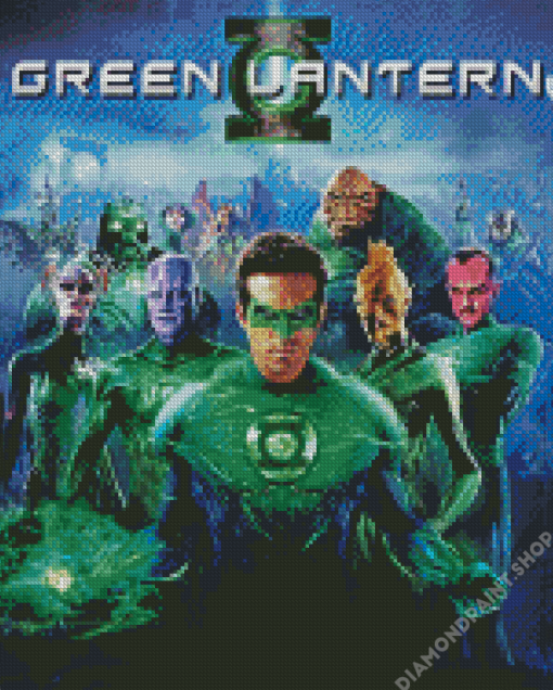 Green Lantern Poster Diamond Paintings