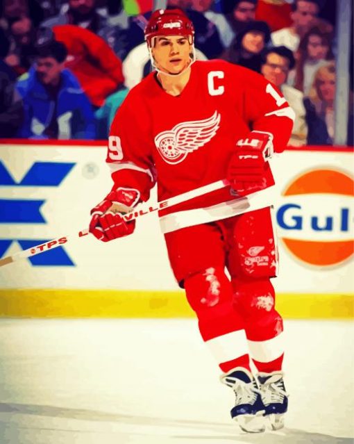 Steve Yzerman Player Diamond Paintings