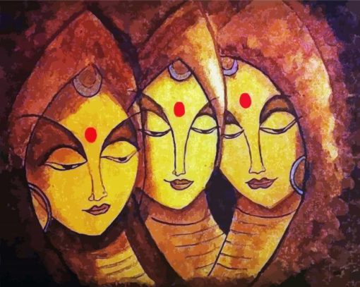 Abstract Indian Diamond Paintings