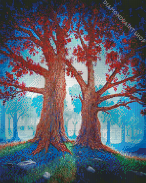 Twin Trees Diamond Paintings