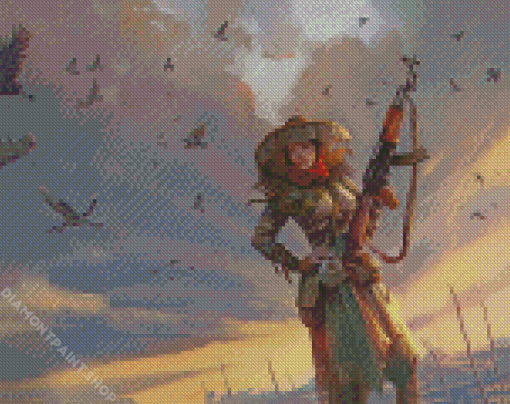 Soldier Woman Diamond Paintings