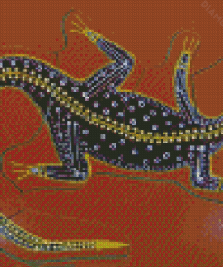 Aboriginal Goanna Art Diamond Paintings