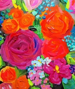 Abstract Flowers Illustration Diamond Paintings