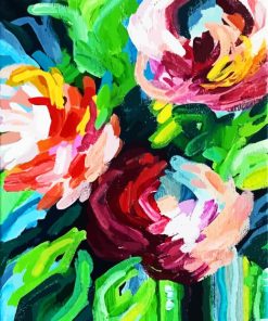 Abstract Flowers Diamond Paintings