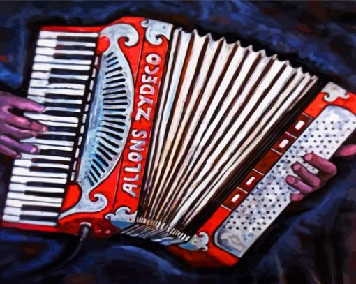 Accordian Instrument Diamond Paintings