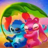 Angel Stitch And Lilo Cartoon Diamond Paintings