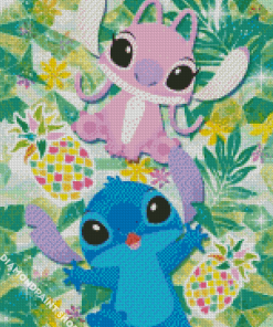 Stitch And Angel Characters Diamond Paintings